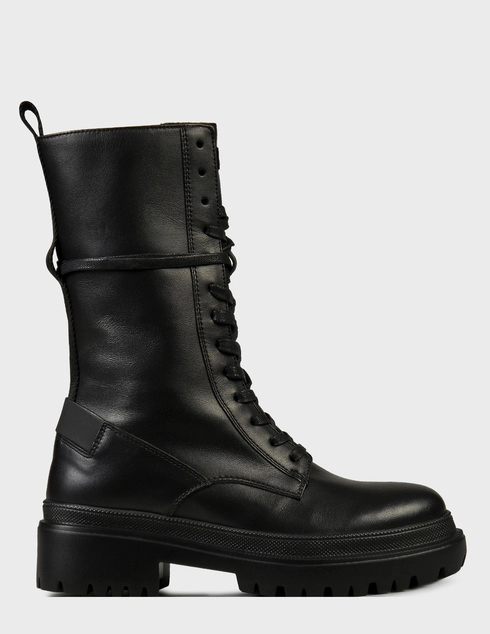 женские черные кожаные Ботинки Bogner AGR-2431_black - фото-5