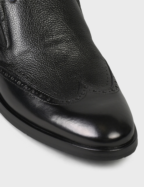 мужские черные кожаные Туфли Mario Bruni 63145-black - фото-5