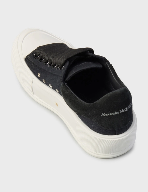 женские черные Кеды Alexander Mcqueen MCQ1007NER_black - фото-2