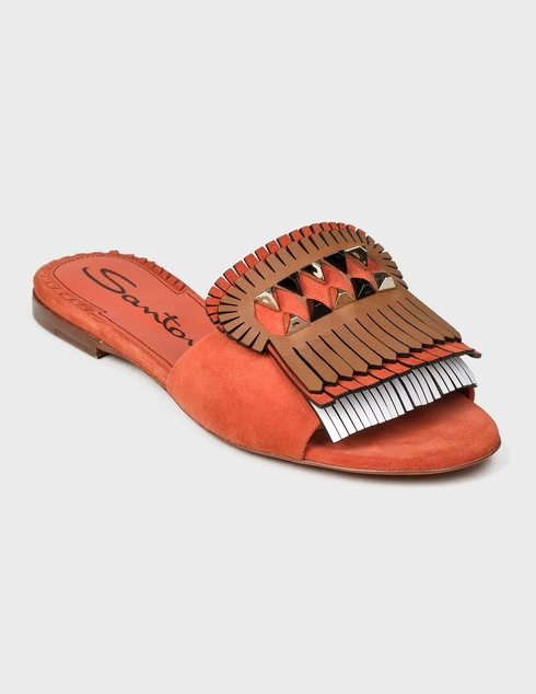 оранжевые Шлепанцы Santoni WHBF57308HA1RODTM33-orange