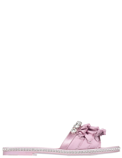 женские розовые текстильные Шлепанцы Le Silla 129502_purple - фото-5
