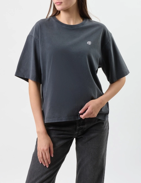 ANINE BING A-08-11068-WBL1-WASHED-BLACK_gray фото-1