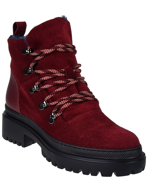 бордовые Ботинки Pollini 24094-bordo