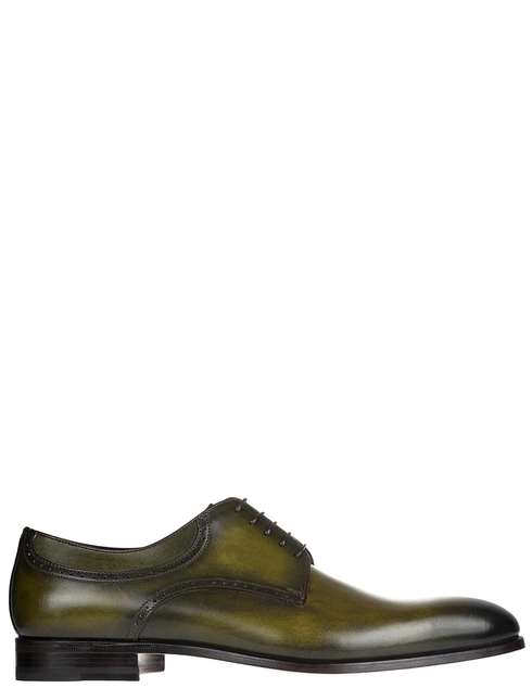 мужские зеленые кожаные Дерби Moreschi S42616_green - фото-5