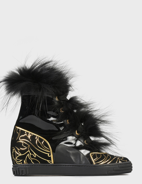 женские черные Ботинки Baldinini 518001-black - фото-6