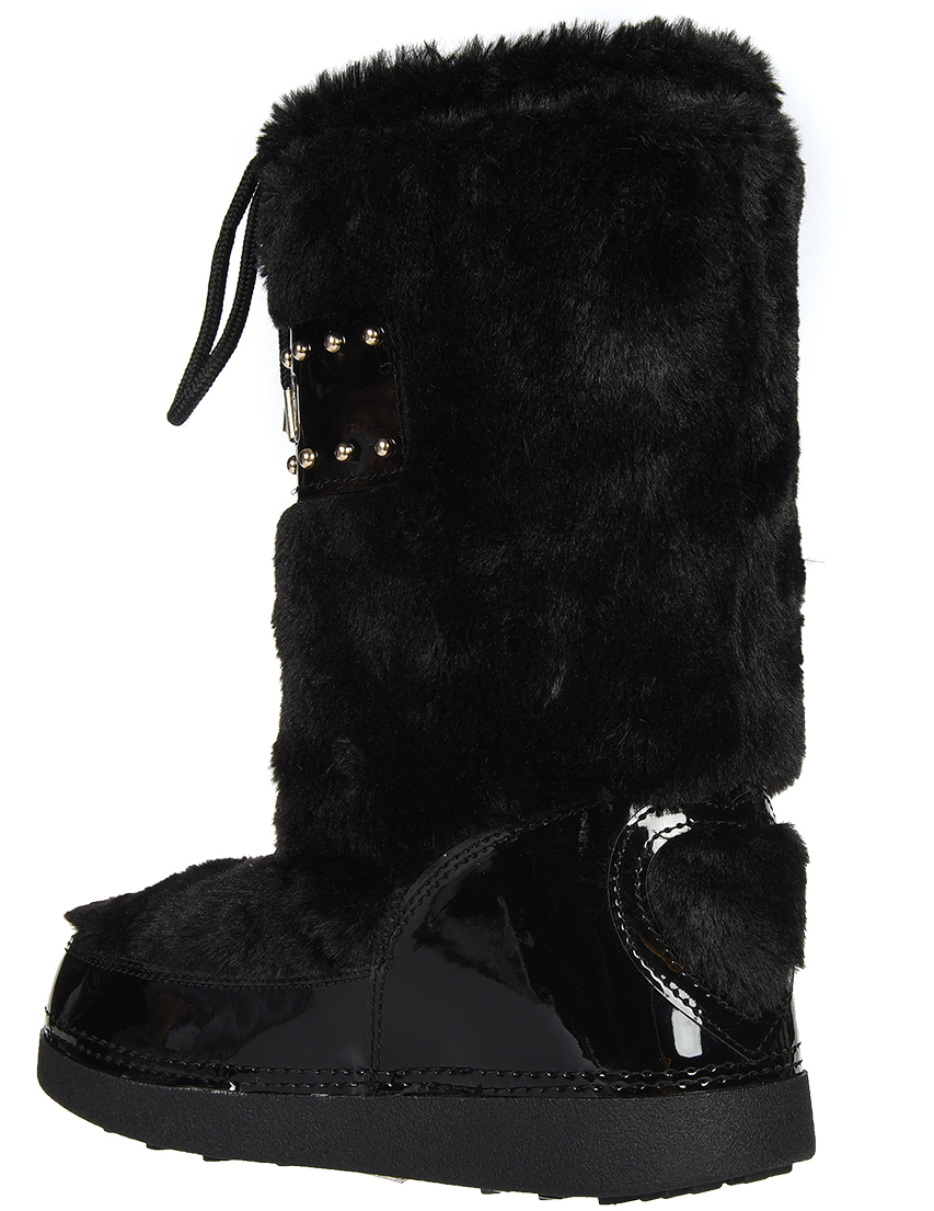 женские черные Сапоги Love Moschino AGR-24052_black - фото-2