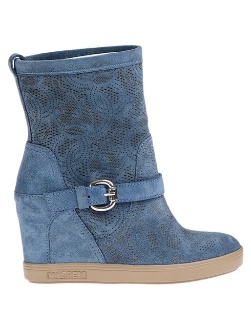 женские голубые Сапоги My Grey 027070_blue - фото-2
