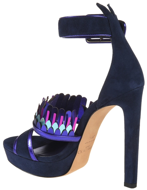 женские синие Босоножки Jimmy Choo JCH9865_blue - фото-2