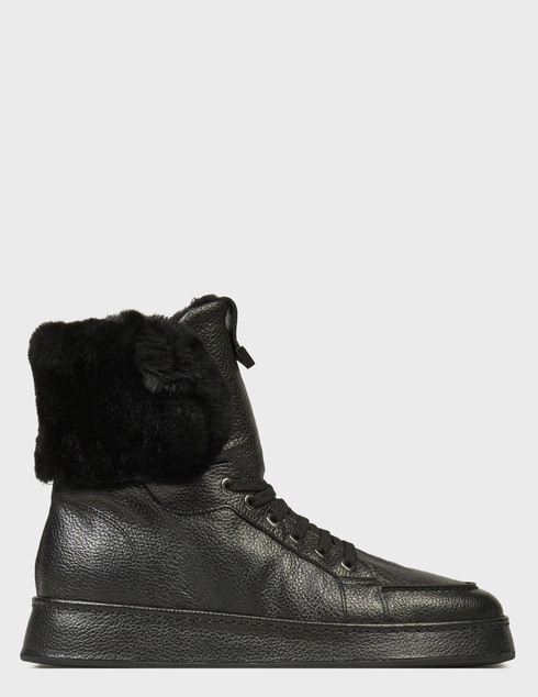 женские черные кожаные Ботинки Loriblu 4IOZZC15-M11387 - фото-5