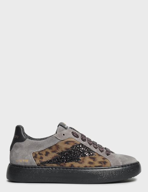 женские многоцветные замшевые Кеды Stokton Power-grey-Leo-Glitter_multi - фото-5