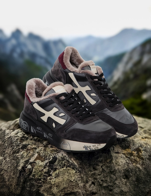 мужские многоцветные Кроссовки Premiata MICK_7719M - фото-6