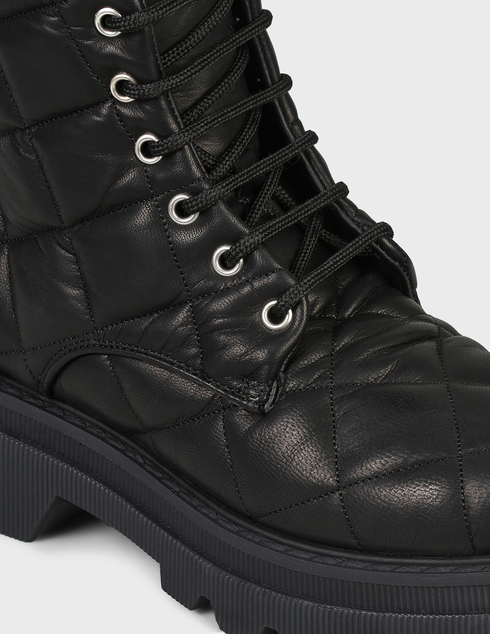 женские черные кожаные Ботинки Voile Blanche 2012-01-black - фото-5