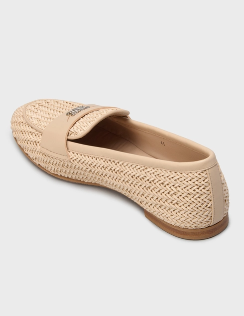 женские бежевые Лоферы Casadei 255_beige - фото-2