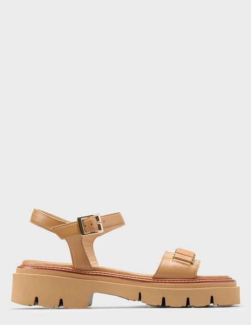 женские коричневые кожаные Сандалии Luca Grossi 282_brown - фото-5