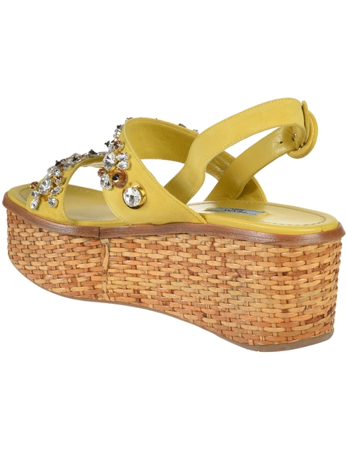 женские желтые Босоножки Prada PR9217_yellow - фото-2