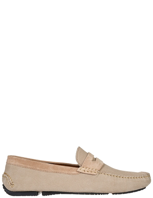 мужские бежевые нубуковые Мокасины Fratelli Rossetti 28136-20838-beige - фото-5