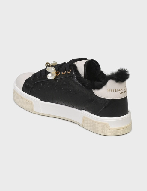 женские черные Кеды Helena Soretti 4804-13-black - фото-2