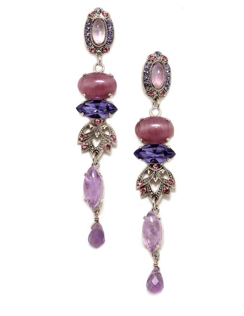 

Серьги, Фиолетовый