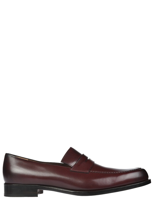 мужские бордовые кожаные Лоферы Fratelli Rossetti S12597_bordo - фото-5