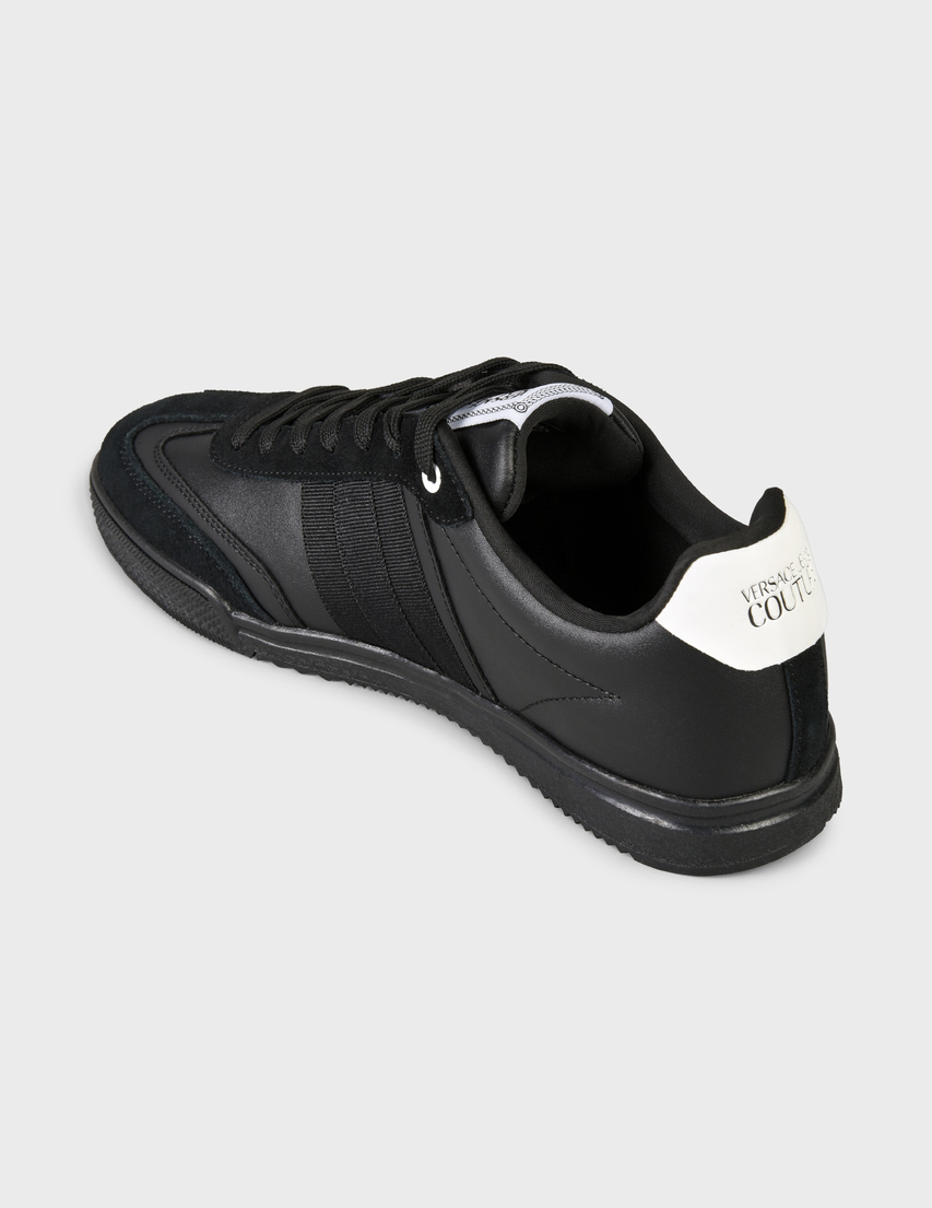 мужские черные Кроссовки Versace Jeans Couture 71YA3SO1ZS093-899 - фото-2