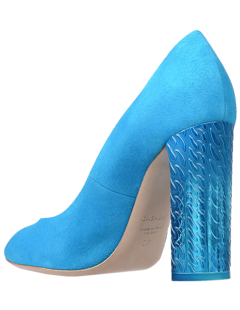 женские голубые Туфли Casadei 334-blue - фото-2