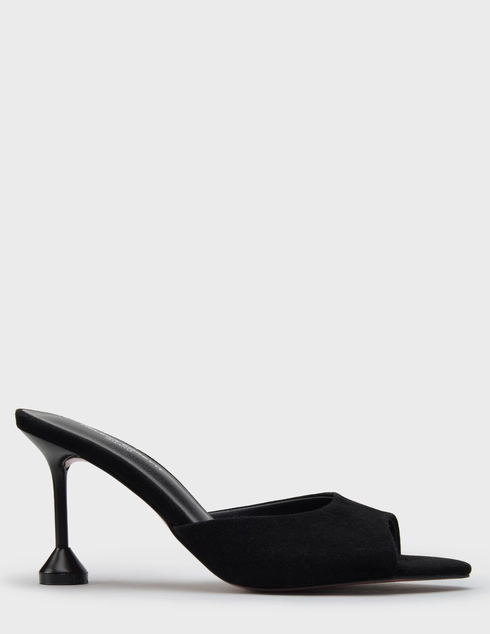 женские черные замшевые Шлепанцы Helena Soretti Erica-2613-nero_black - фото-5