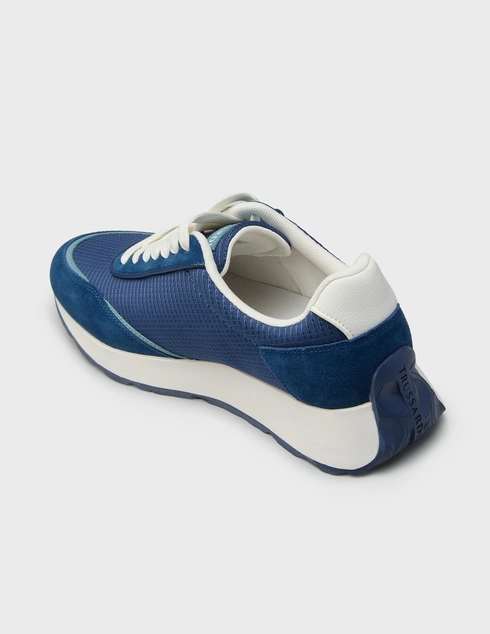 мужские синие Кроссовки Trussardi 03L76_blue - фото-2