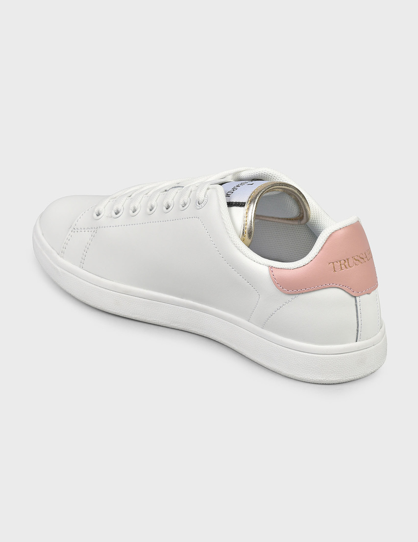 женские белые Кеды Trussardi 00553-white - фото-2