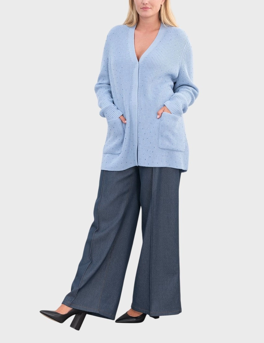 Кардиган Marina Rinaldi 2427346052.001_214802 (Голубой) в интернет