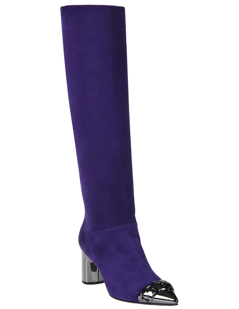 женские фиолетовые Сапоги Casadei 0611_purple - фото-2