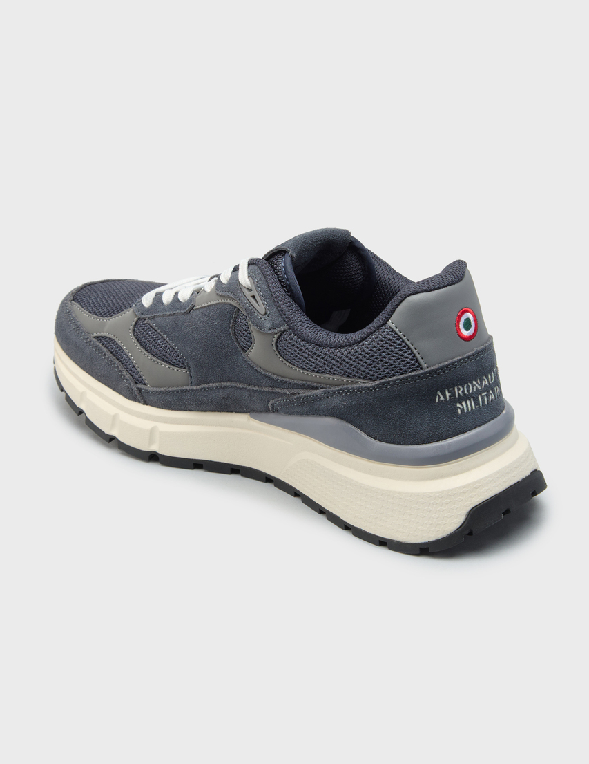 мужские серые Кроссовки Aeronautica Militare 4248_gray - фото-2