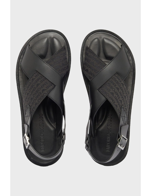 мужские черные Сандалии Emporio Armani EMPORIO_ARMANI_11329 - фото-2