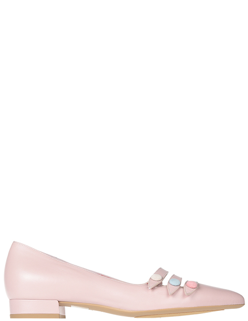 женские розовые кожаные Туфли Pas De Rouge 1518_pink - фото-5