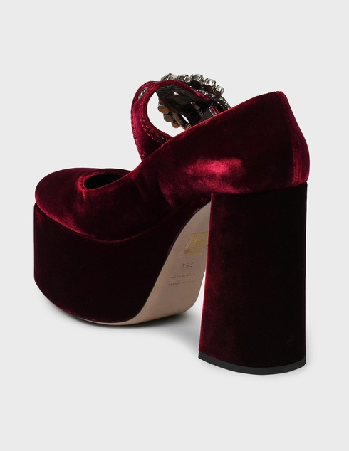 женские бордовые Туфли Miu Miu MIU1188BRD-bordo - фото-2
