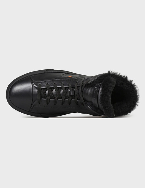 черные мужские Кеды Santoni 21557-black 18870 грн