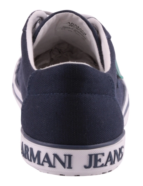 женские синие Кеды Armani Jeans 55A1-blue - фото-2