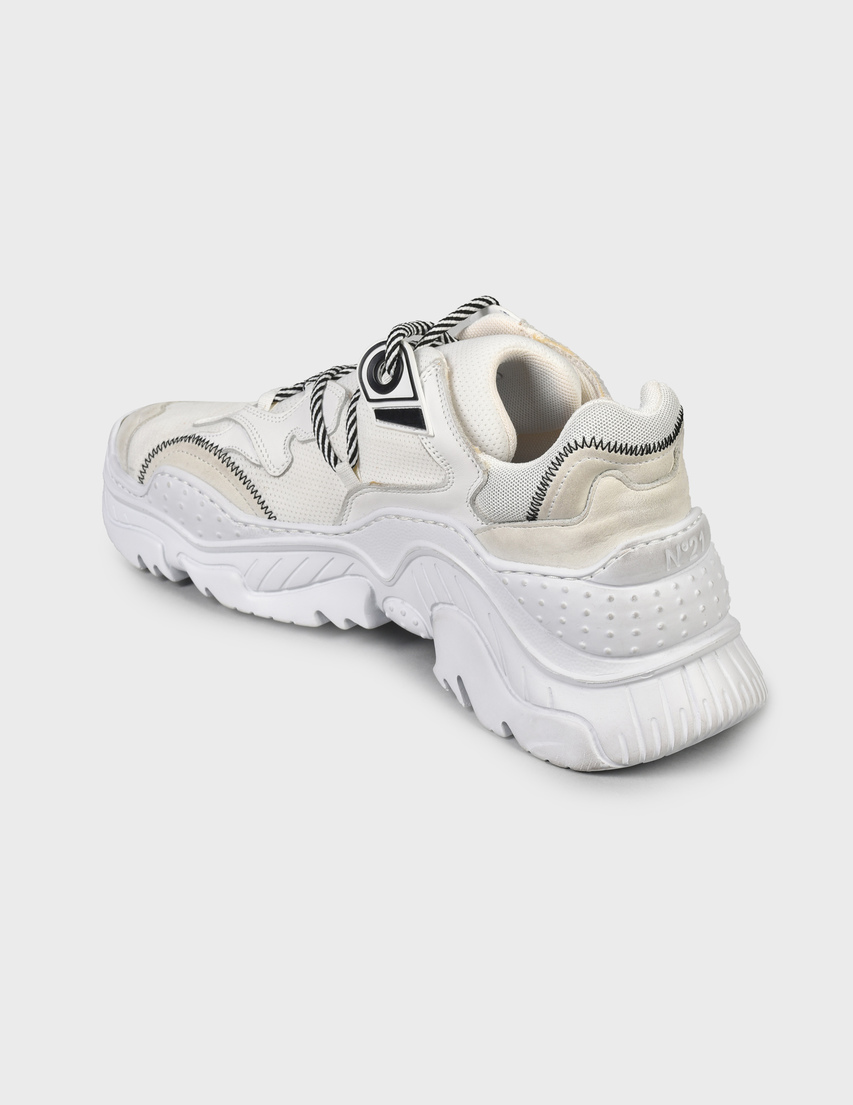 мужские белые Кроссовки N°21 N21BILLY01WHT-white - фото-2