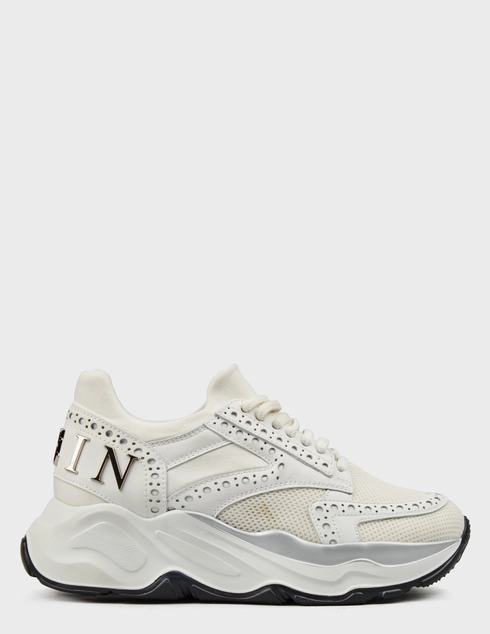 женские белые текстильные Кроссовки Philipp Plein 1246_white - фото-5
