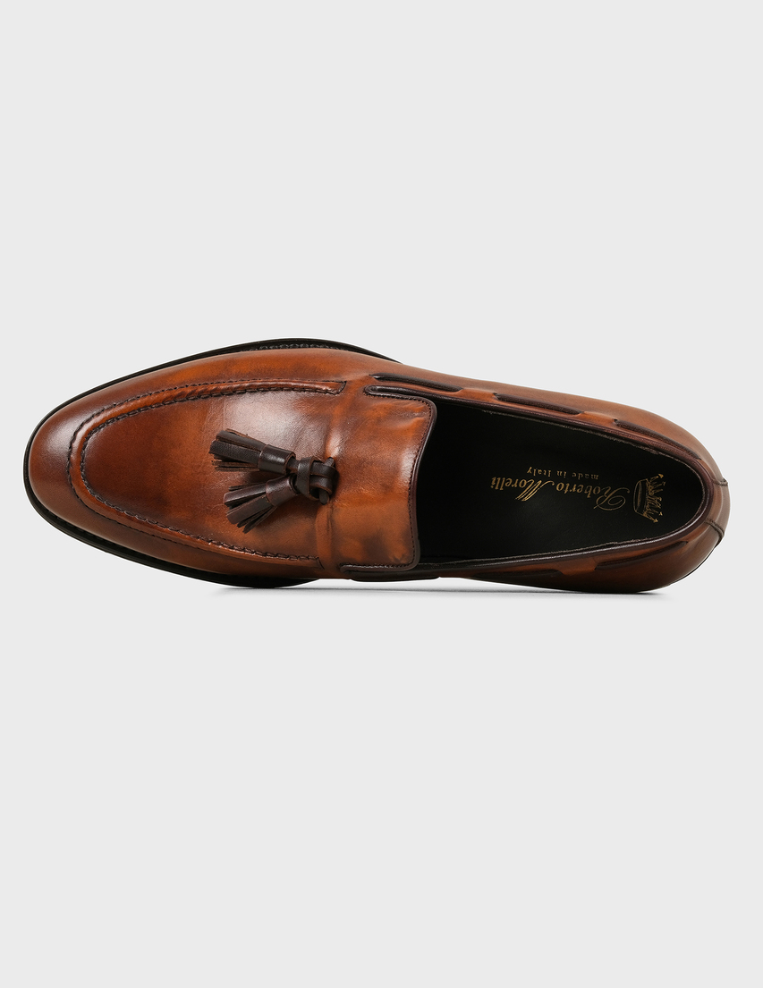 коричневые мужские Лоферы Roberto Morelli 4322-brown 8178 грн