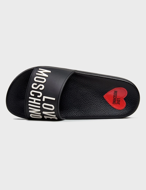 черные женские Шлепанцы Love Moschino 28052_blakc 4027 грн