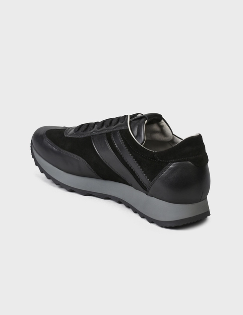 мужские черные Кроссовки Cesare Paciotti 6992-black - фото-2