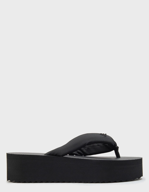 женские черные текстильные Пантолеты Emporio Armani EX000072AF14514UC001_black - фото-5