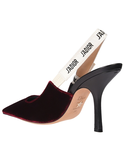 женские бордовые Босоножки Christian Dior KCC201VLR16V-1819_bordo - фото-2