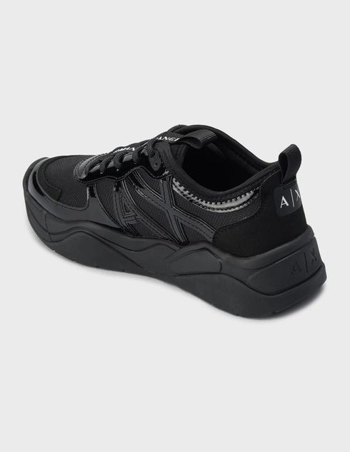 женские черные Кроссовки Armani Exchange XDX039-XV311-00020_black - фото-2