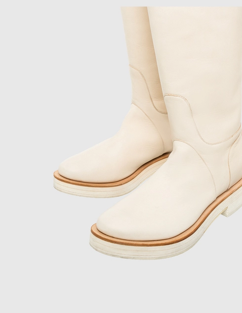 бежевые женские Сапоги Brunello Cucinelli 130818-white 39367 грн