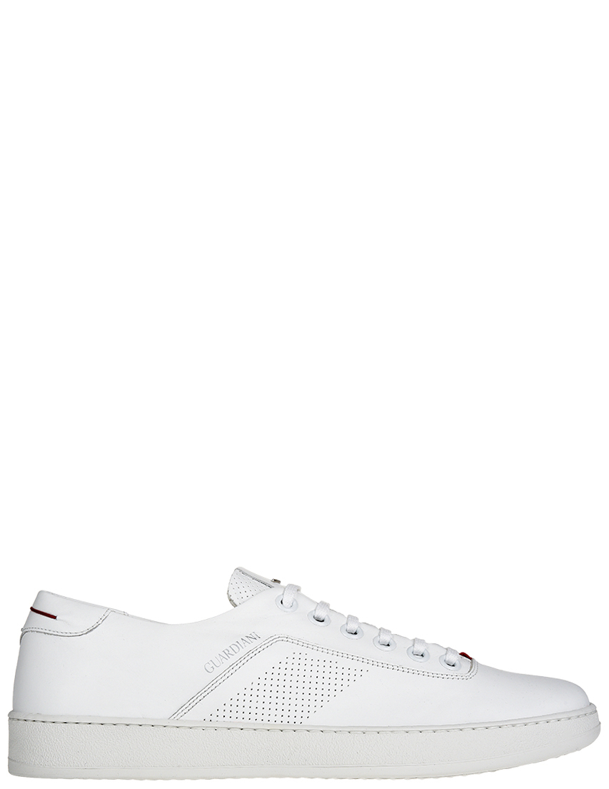 мужские белые кожаные Кроссовки Alberto Guardiani 76422_white - фото-5
