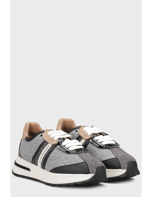 серые Кроссовки Emporio Armani EMPORIO_ARMANI_11164