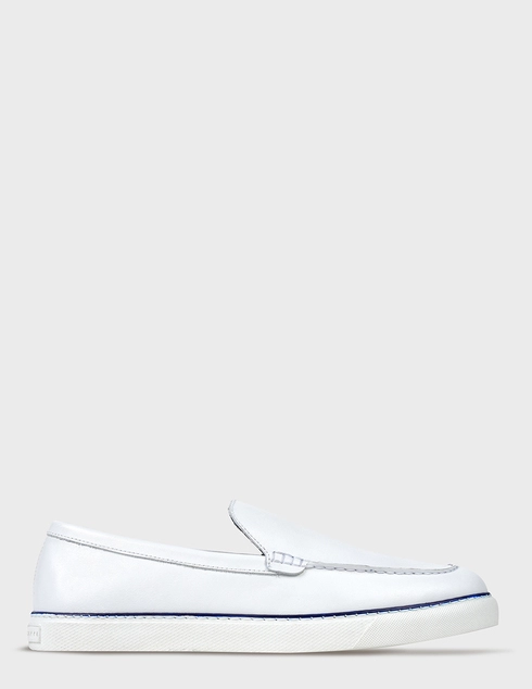 мужские белые кожаные Лоферы Fratelli Rossetti S51992-white - фото-5