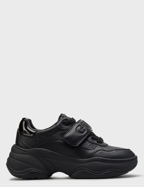 женские черные  Кроссовки Guess FLFHNNELE12_black - фото-5