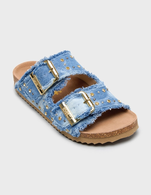 голубые Шлепанцы Colors Of California 406-N-jens-blu_blue